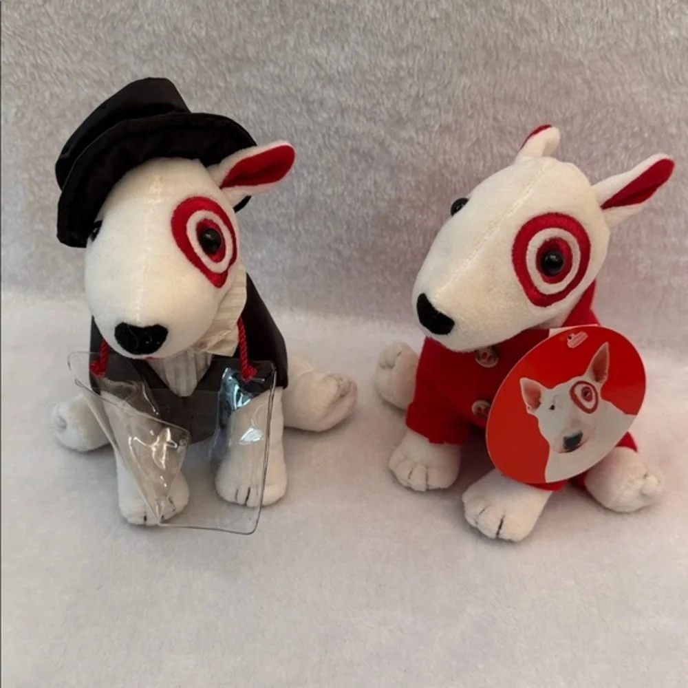 Lot of 2 bullseye target dogs y2k
